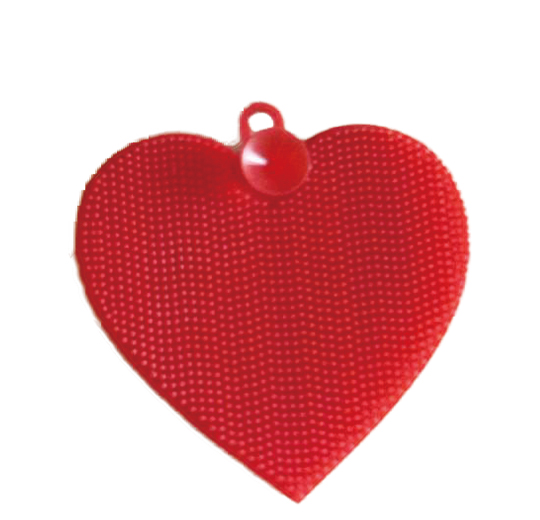 心形硅膠洗碗刷